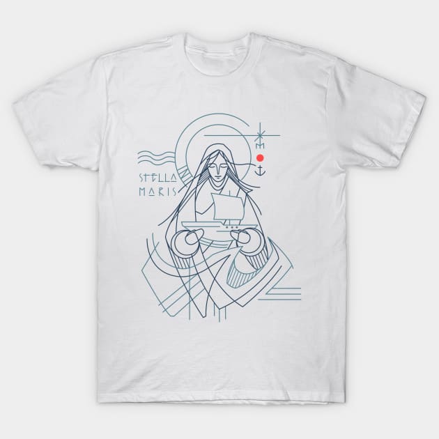 Mary Star of the Sea T-Shirt by bernardojbp